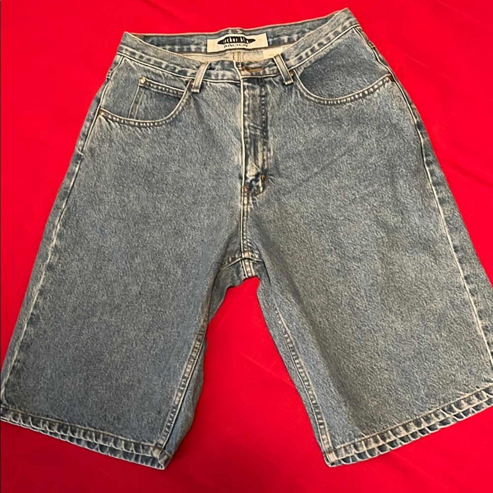 Anchor Blue Baggy Men's Blue Denim Shorts